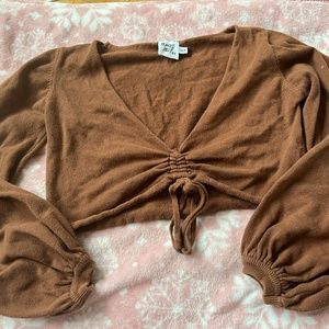 Princess Polly Cropped Long Sleeve Shirt